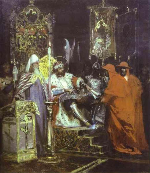 Prince Alexander Nevsky Receiving Papal Legates.